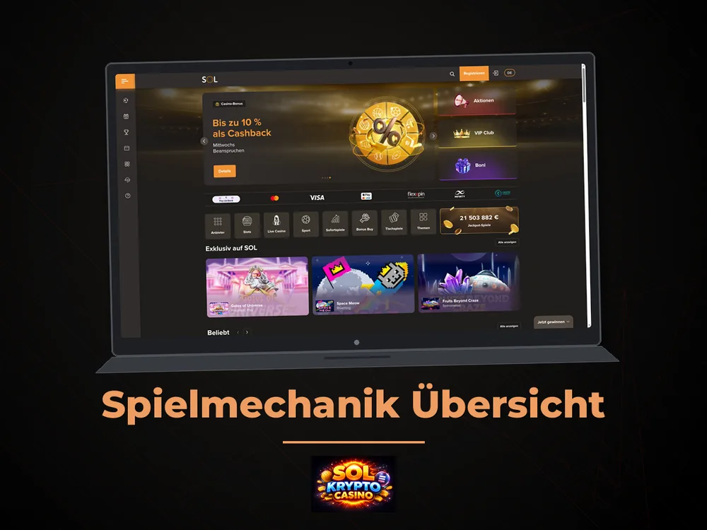 Sol Casino - Spielmechanik Übersicht