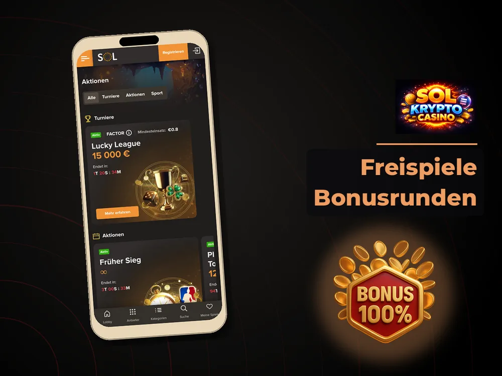 Sol Casino - Freispiele Bonusrunden