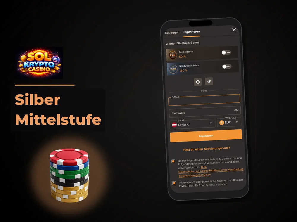 Sol Casino - Silber Mittelstufe