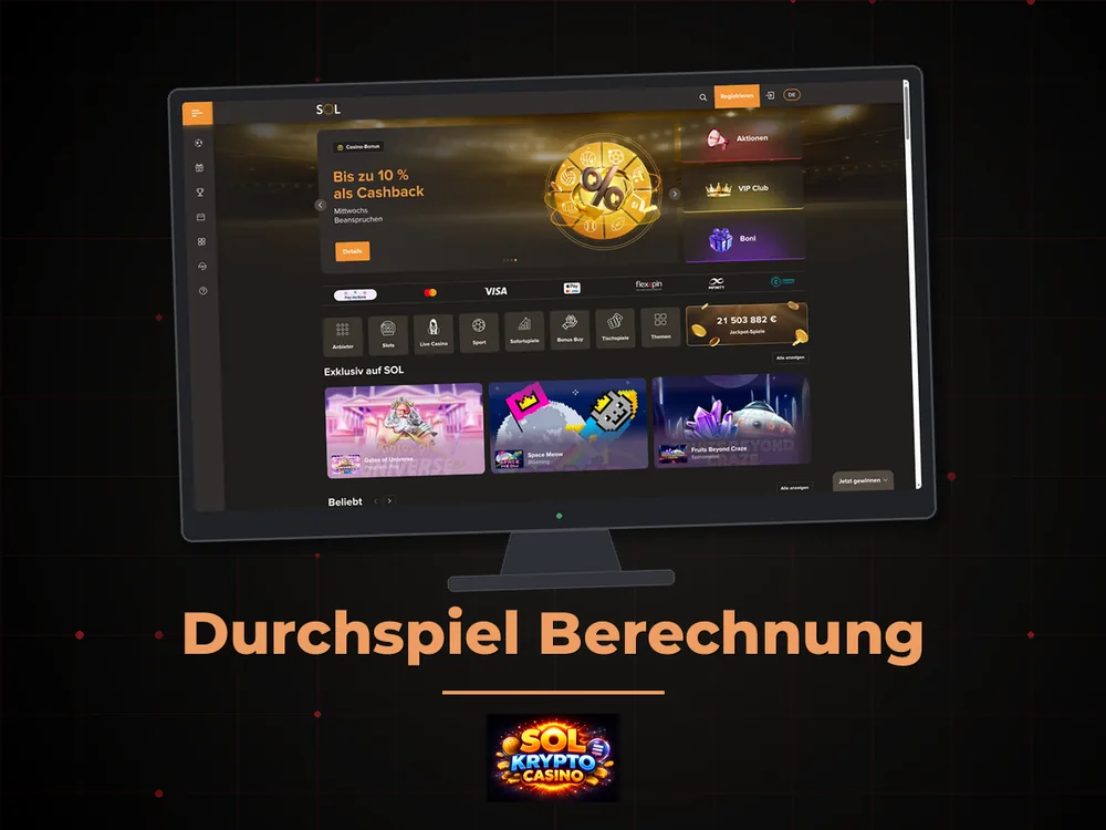 Sol Casino - Durchspiel Berechnung