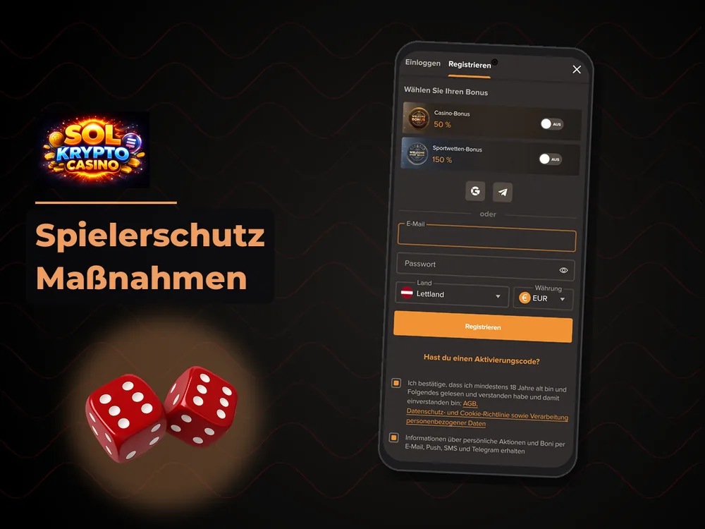 Sol Casino - Spielerschutz Maßnahmen