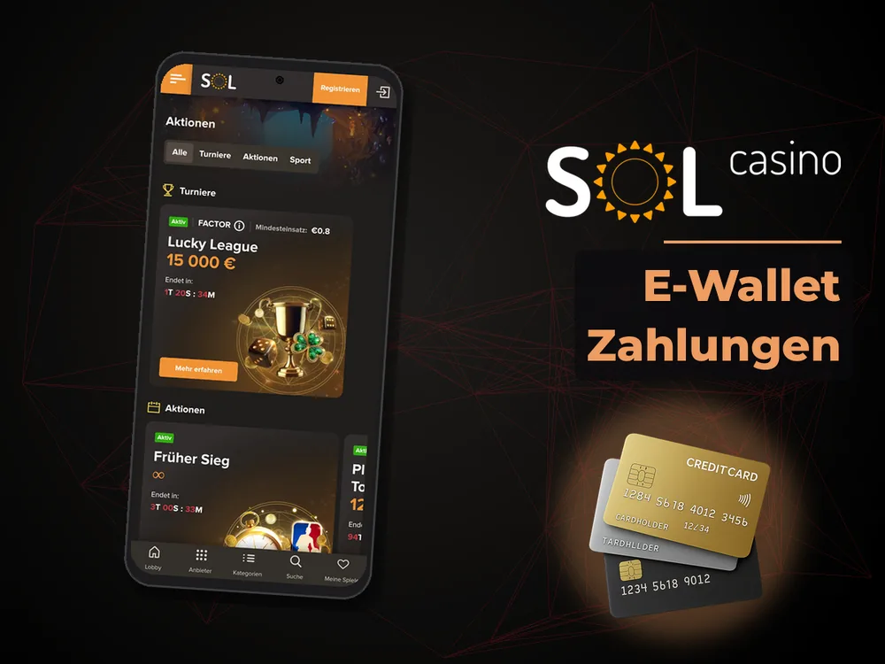 Sol Casino - E-Wallet Zahlungen