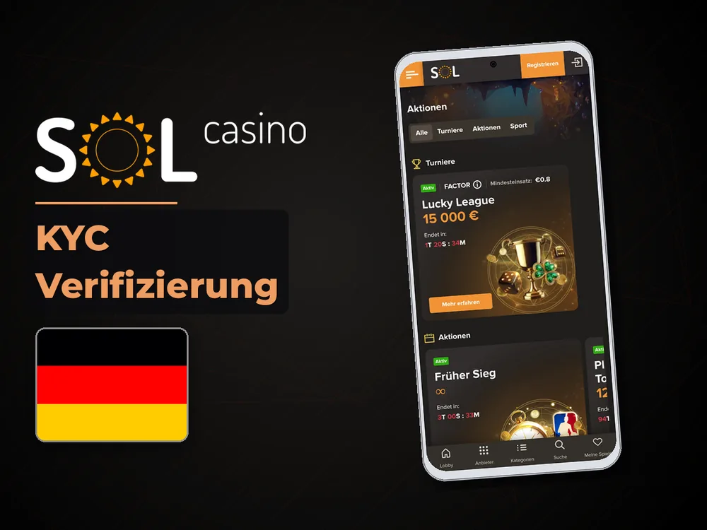 Sol Casino - KYC Verifizierung