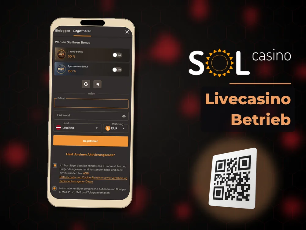 Sol Casino - Livecasino Betrieb