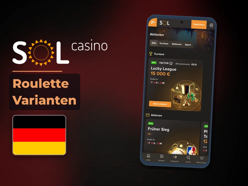 Sol Casino - Roulette Varianten
