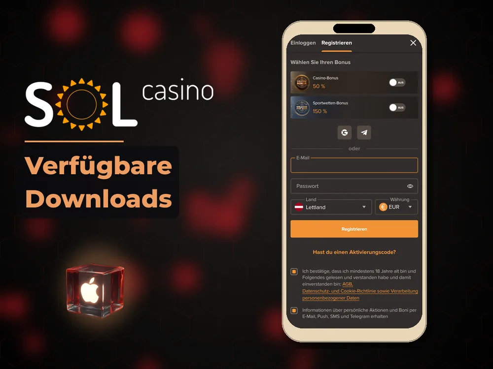 Sol Casino - Verfügbare Downloads