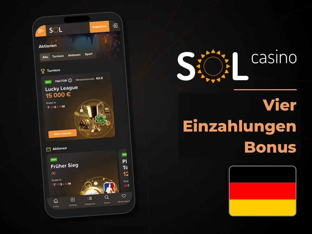 Sol Casino - Vier Einzahlungen Bonus
