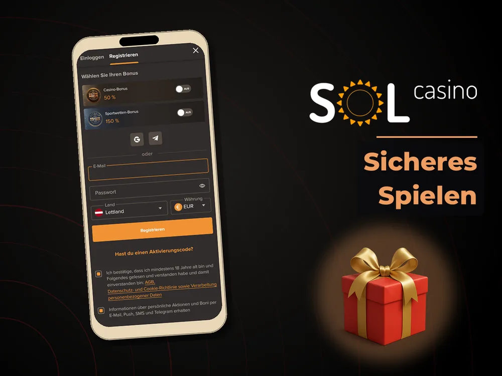 Sol Casino - Sicheres Spielen
