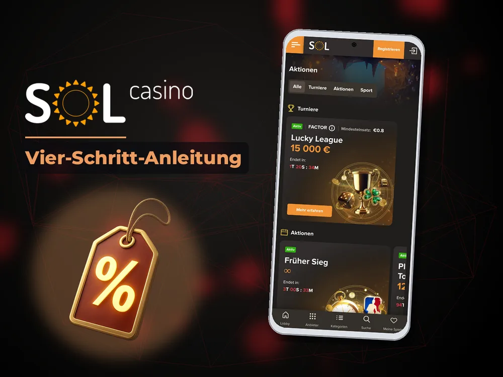 Sol Casino - Vier-Schritt-Anleitung
