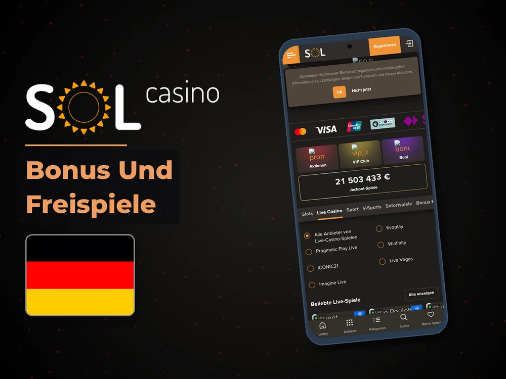 Sol Casino - Bonus Und Freispiele