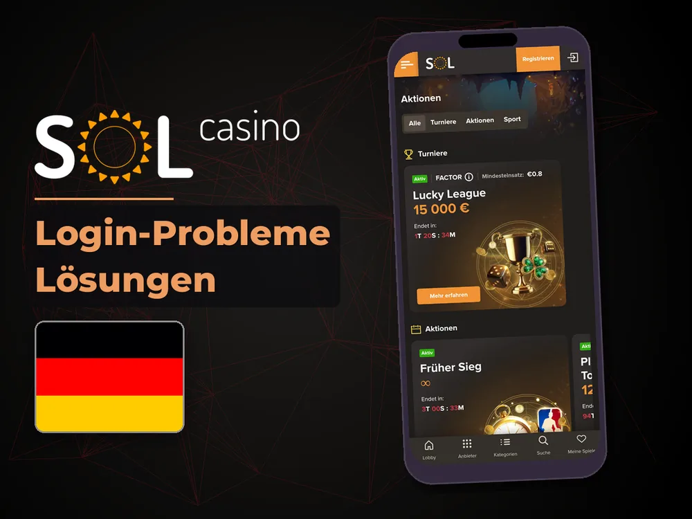 Sol Casino - Login-Probleme Lösungen