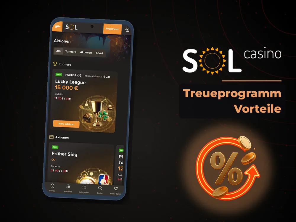 Sol Casino - Treueprogramm Vorteile