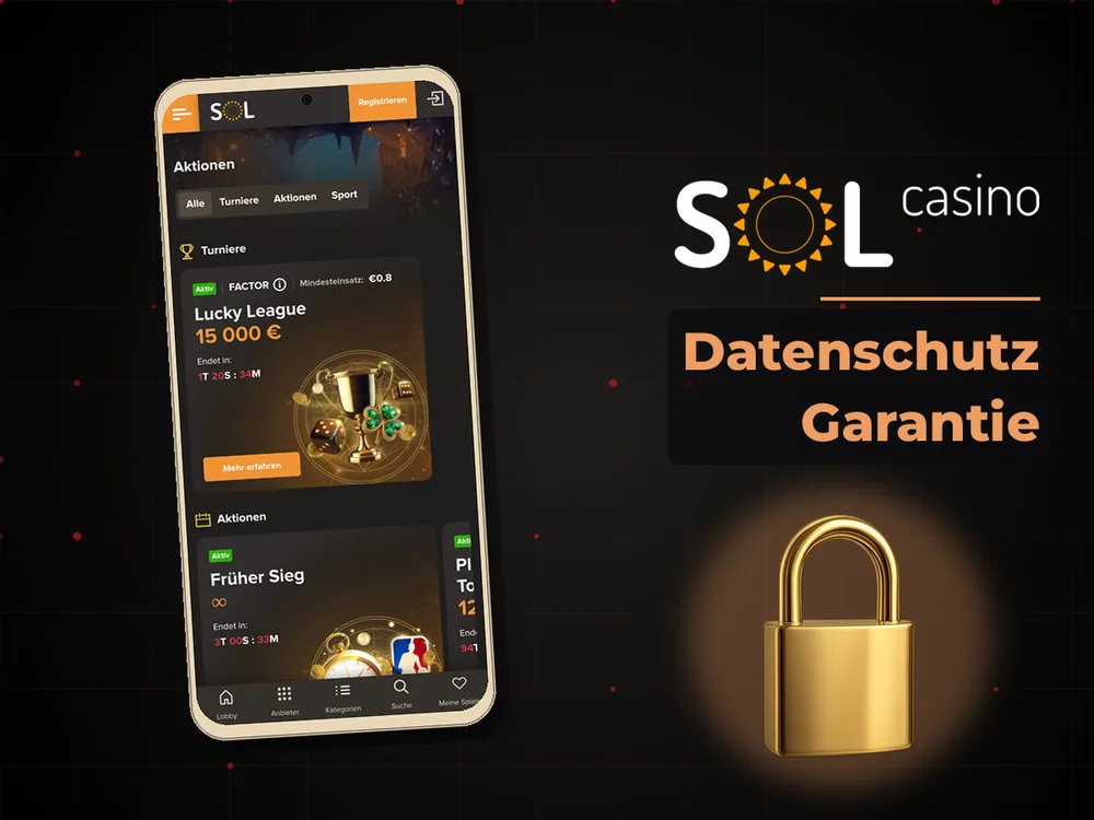 Sol Casino - Datenschutz Garantie