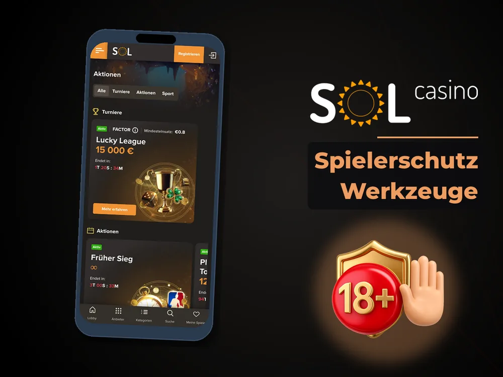 Sol Casino - Spielerschutz Werkzeuge